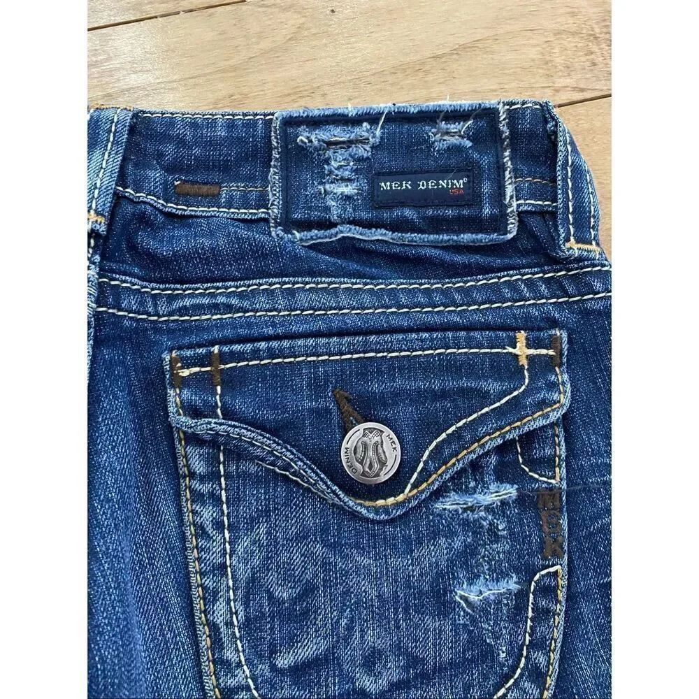 MEK Denim Women’s Bootcut Jeans Buckle 26x32 - Picture 3 of 5